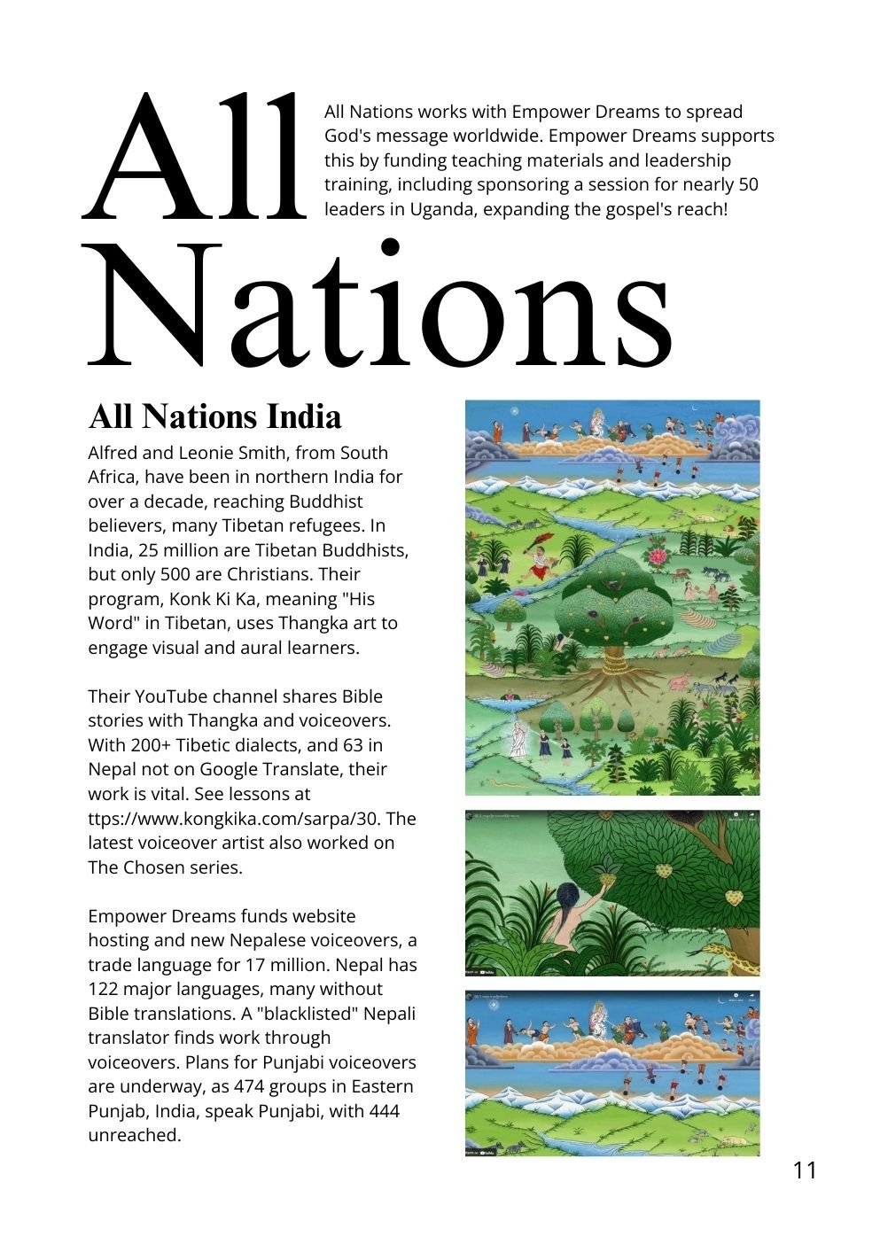 All Nations ministry - India outreach