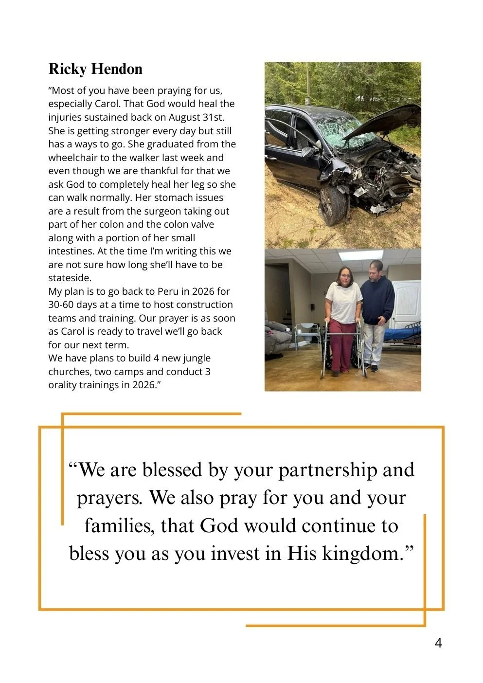 Peru ministry - discipleship in the Andes