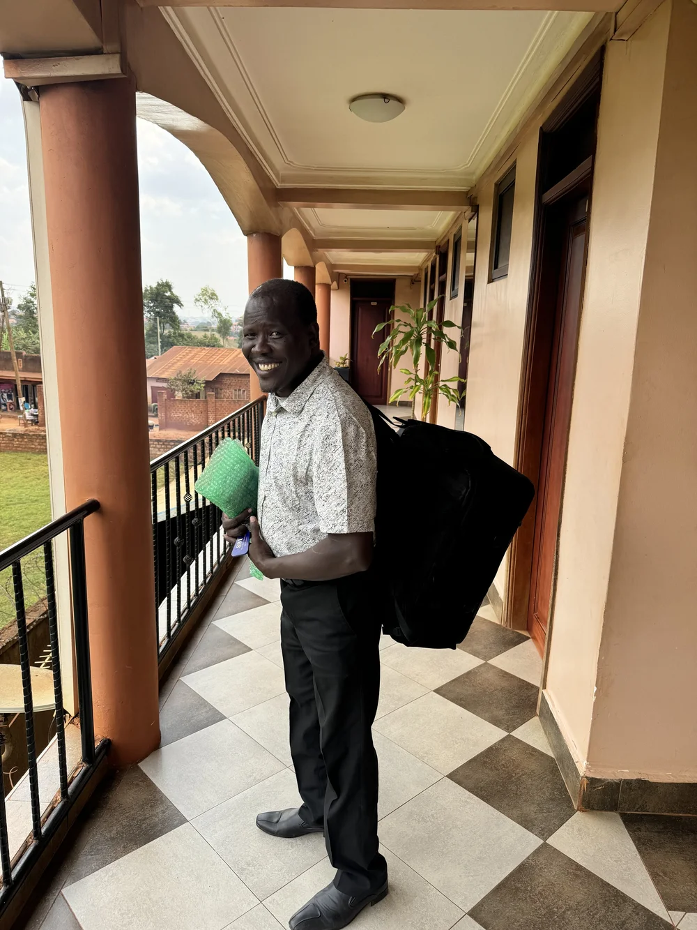 Pastor Ibrahim with Empower Dreams Projector