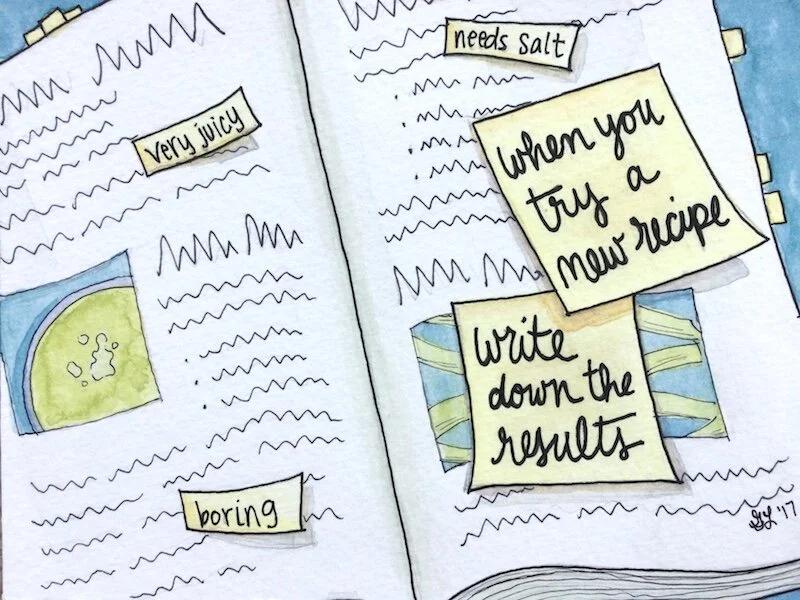 When You Try a New Recipe, Write Down the Results