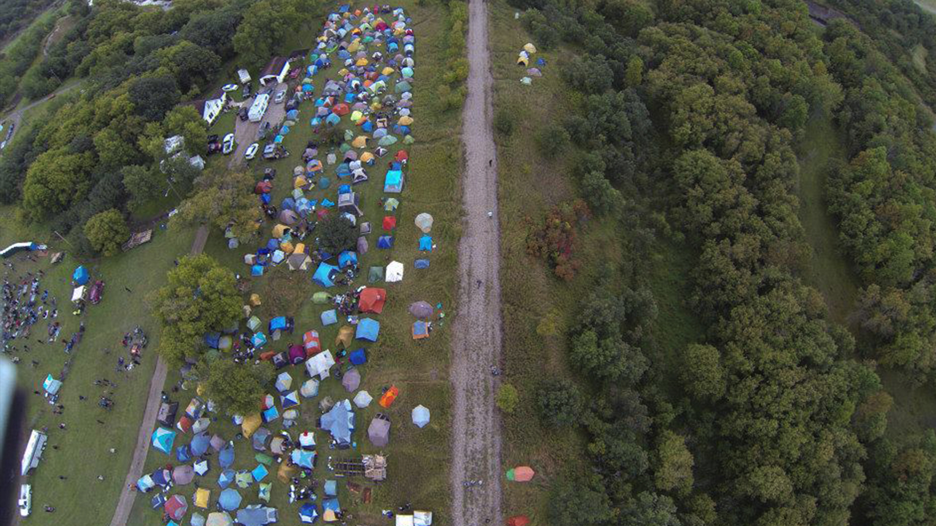 Drone Photo of Festival Site