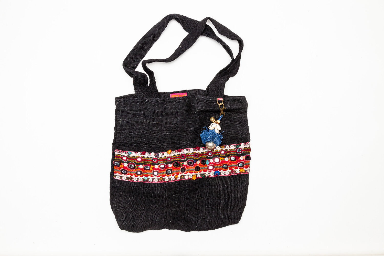 Colourful Hippie Bag - Multi-coloured Bohemian Embroidered Handbag