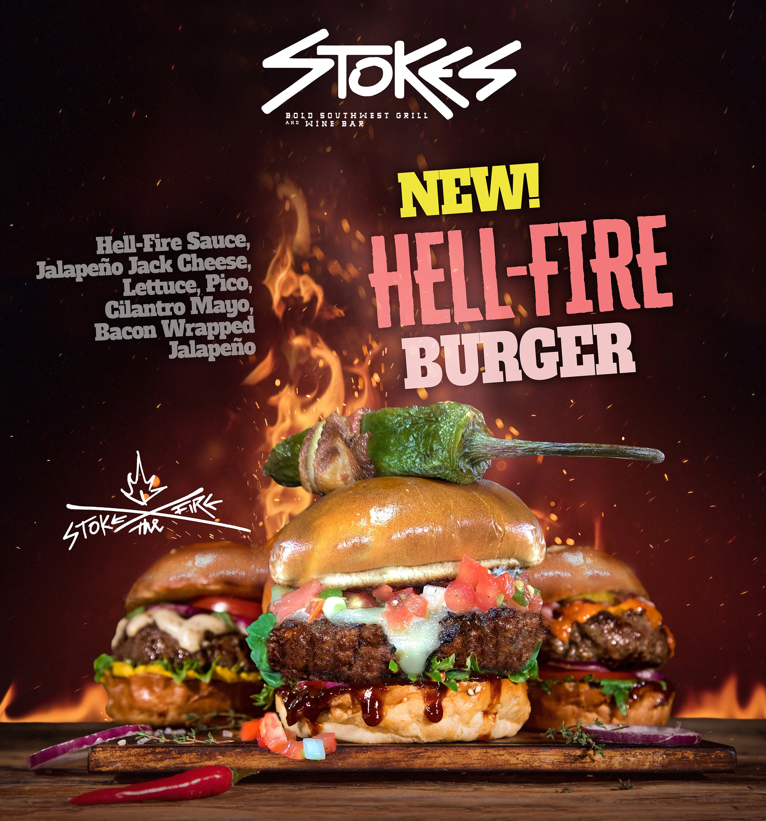 New HELL-FIRE BURGER