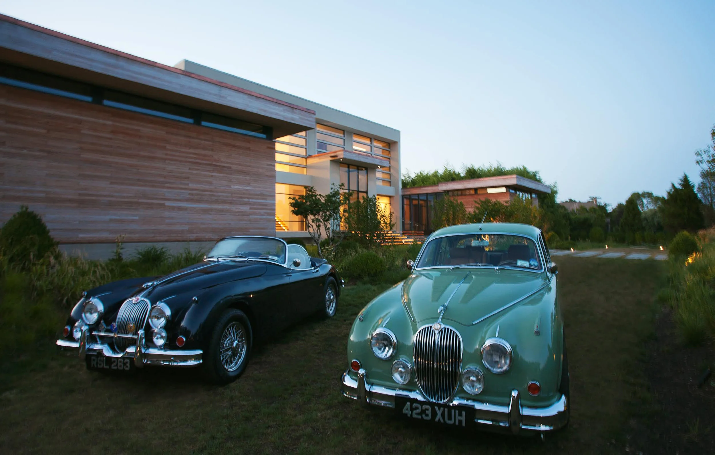 Two vintage cars