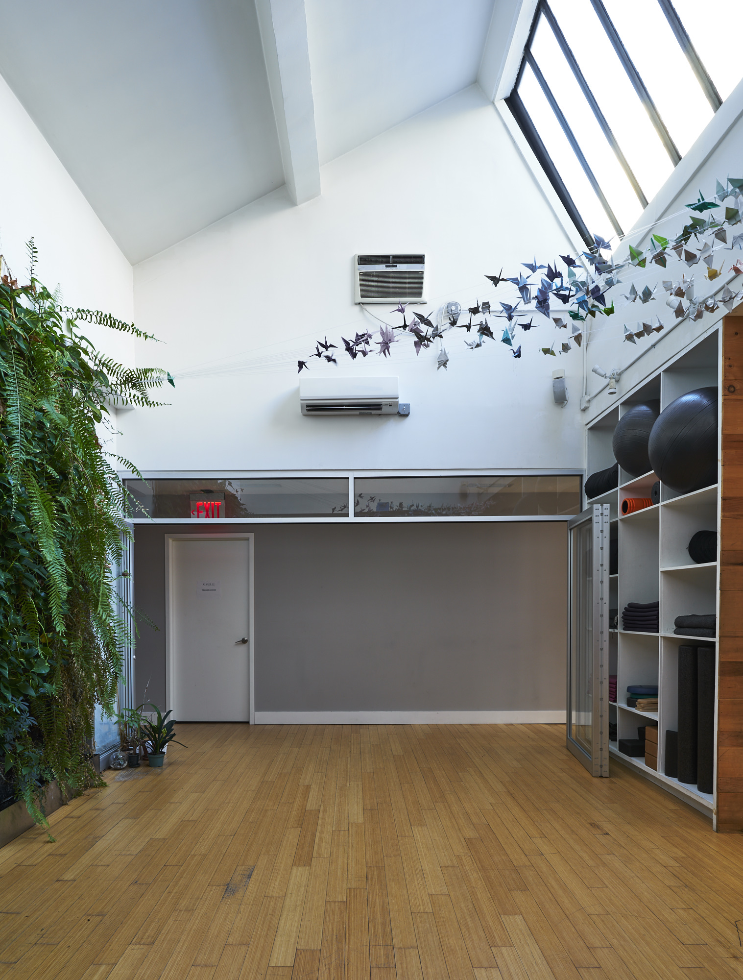Interior design for a modern workout space and Pilates studio in Chelsea, NY