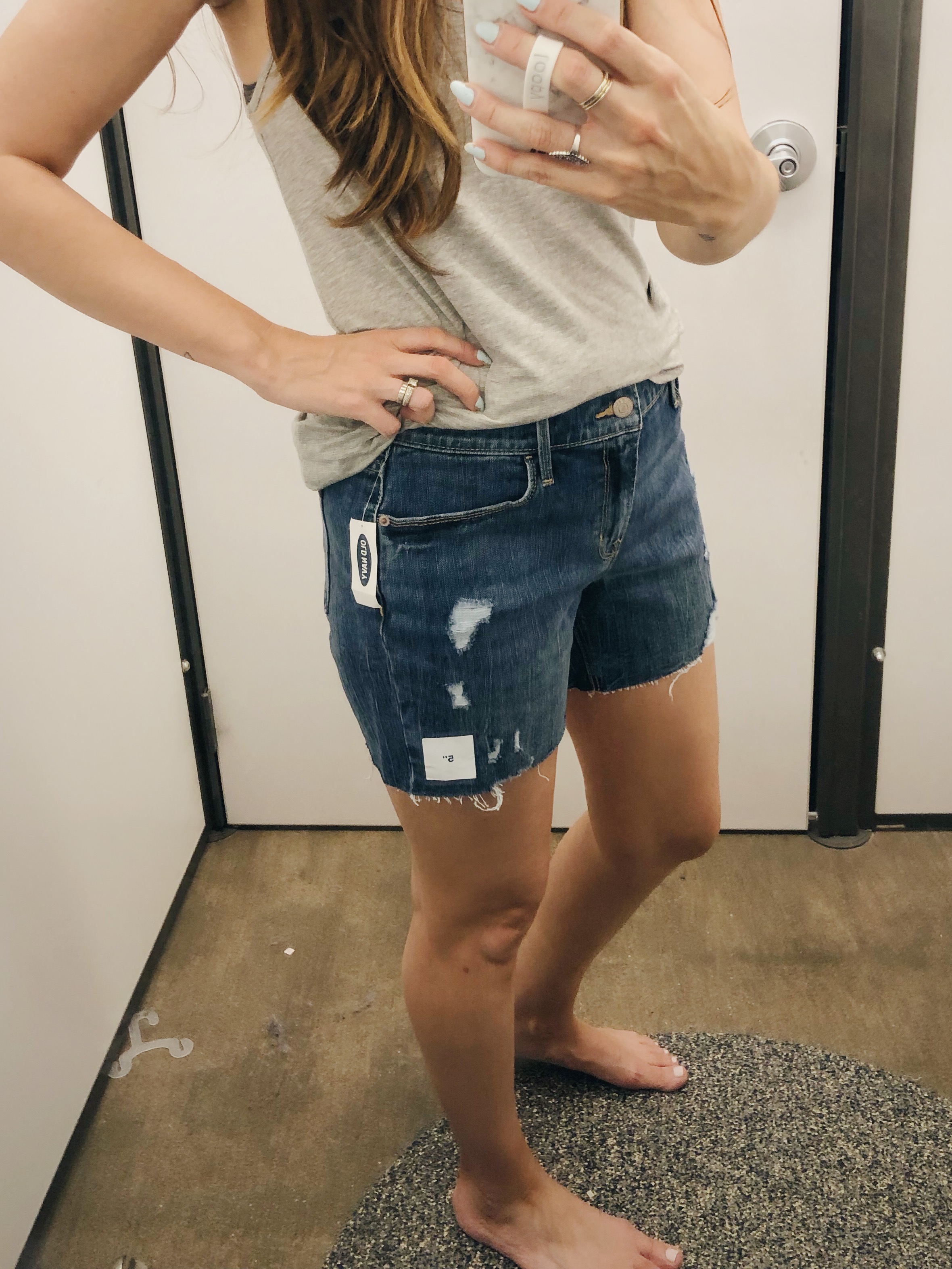 Thick Cheeks in Jean Shorts