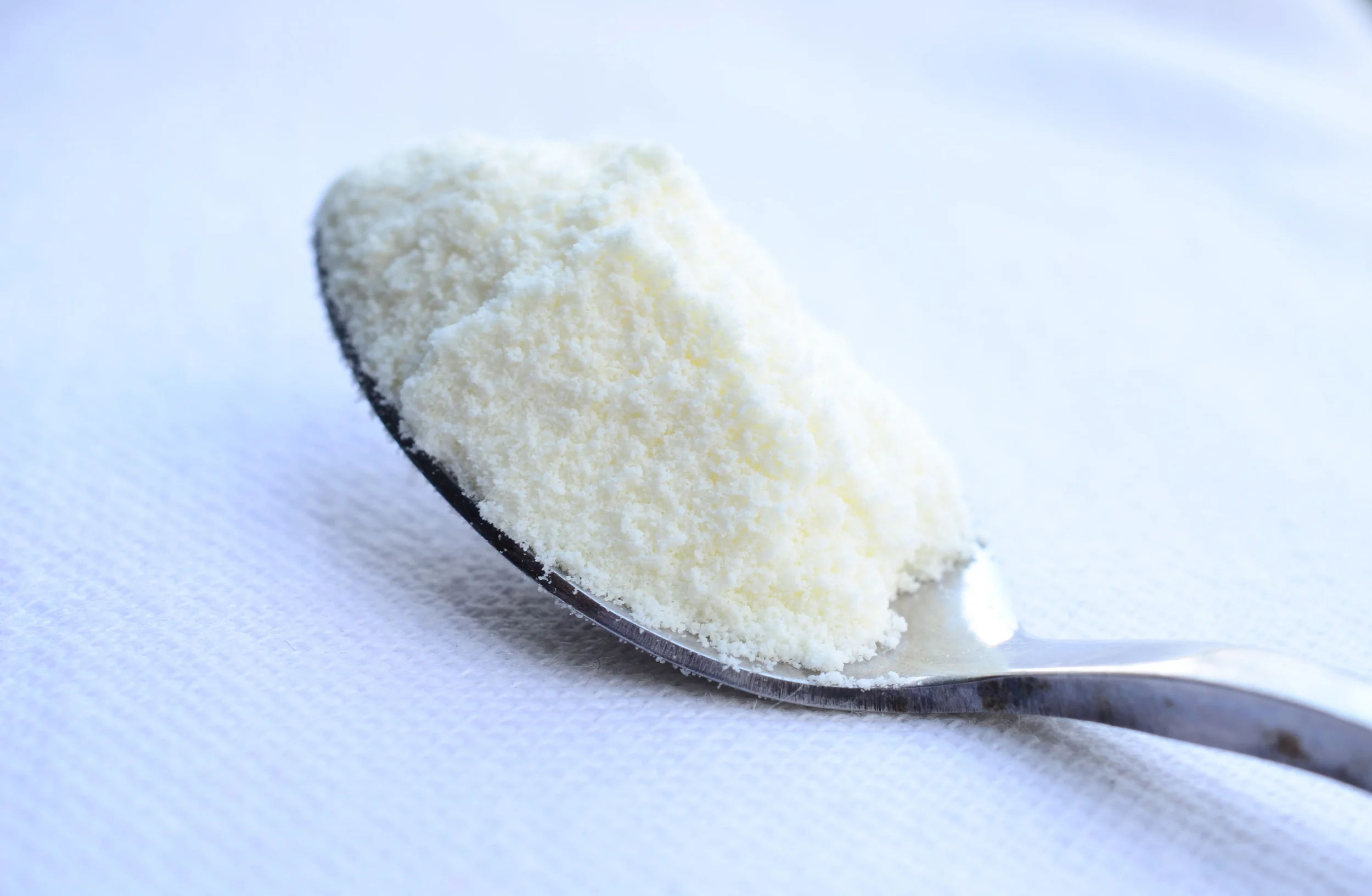 Private label infant formula on spoon