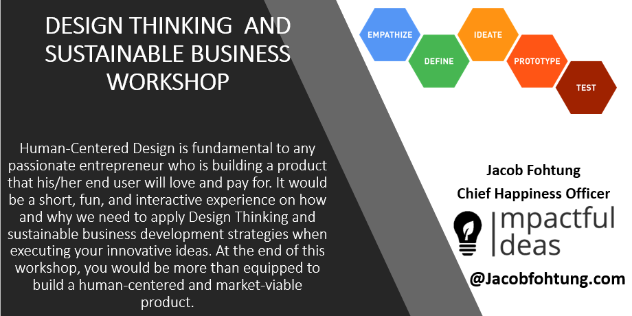 Design Thinking & Building a Sustainable Business Workshop
