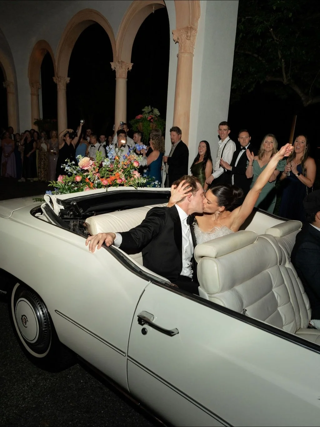 Katie &amp; Mark said &ldquo;one more for the road&rdquo; and meant it. ✨

getaway kiss ✅
feather mini moment ✅
color on high volume ✅
desserts that disappeared fast ✅
dance floor = feral ✅

and honestly? we&rsquo;d hit replay on this night forever.
