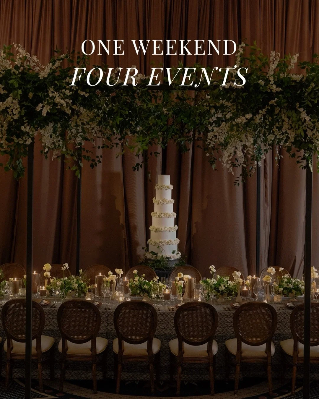 A wedding weekend in four acts.

Four distinct events, each with its own mood, rhythm, and point of view.

Madeline and Nate brought their guests to Washington, DC, their home and the backdrop of their love story, for a weekend designed with intentio