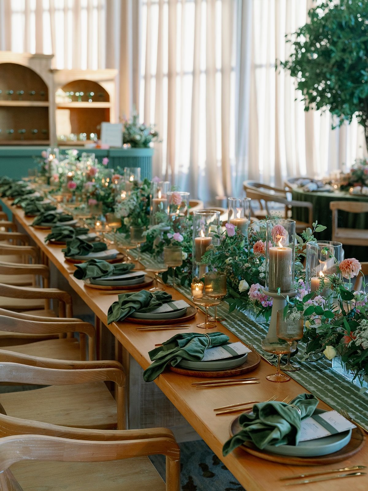 When you envision an enchanted garden party&hellip; but your guest count is 160+ and your venue is a modern, indoor space in DC.

For Tessa &amp; Michael&rsquo;s wedding, we softened the existing architecture with overflowing florals and candlelight,