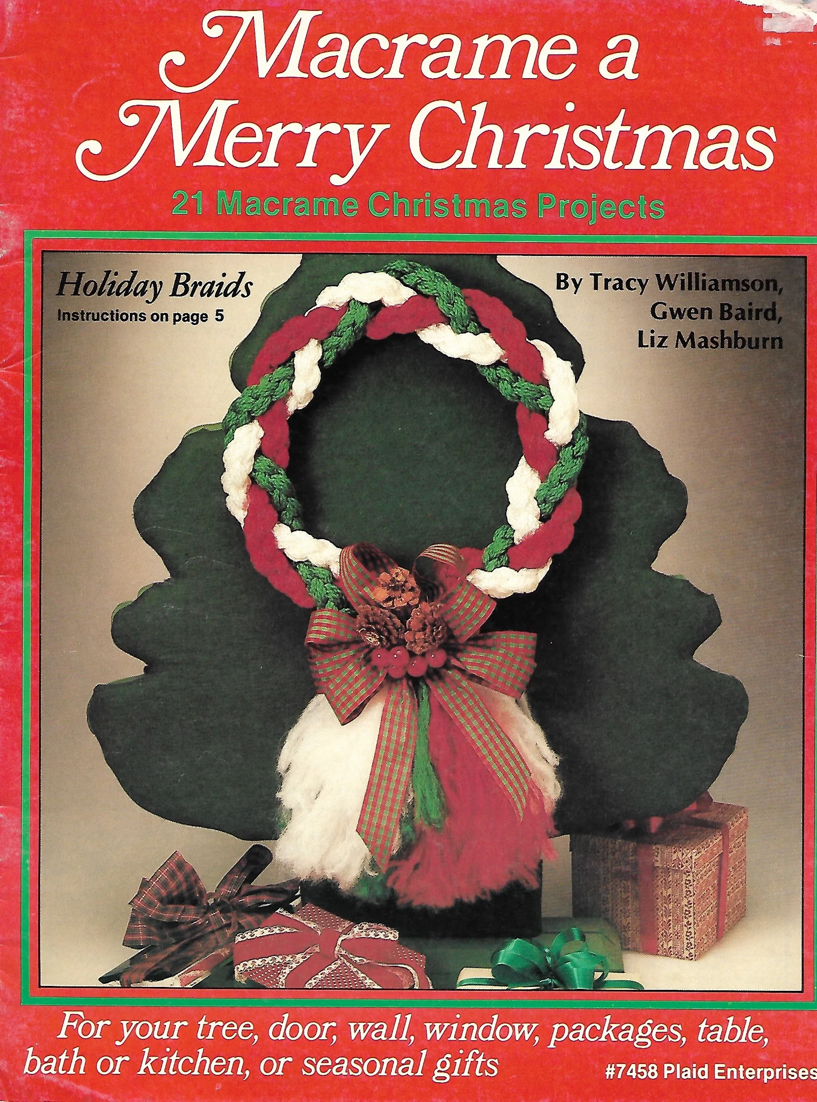 Macrame A Merry Christmas Vintage Xmas Macrame Pattern Book Macrame Ornaments Wreaths Decor Starshop Vintage