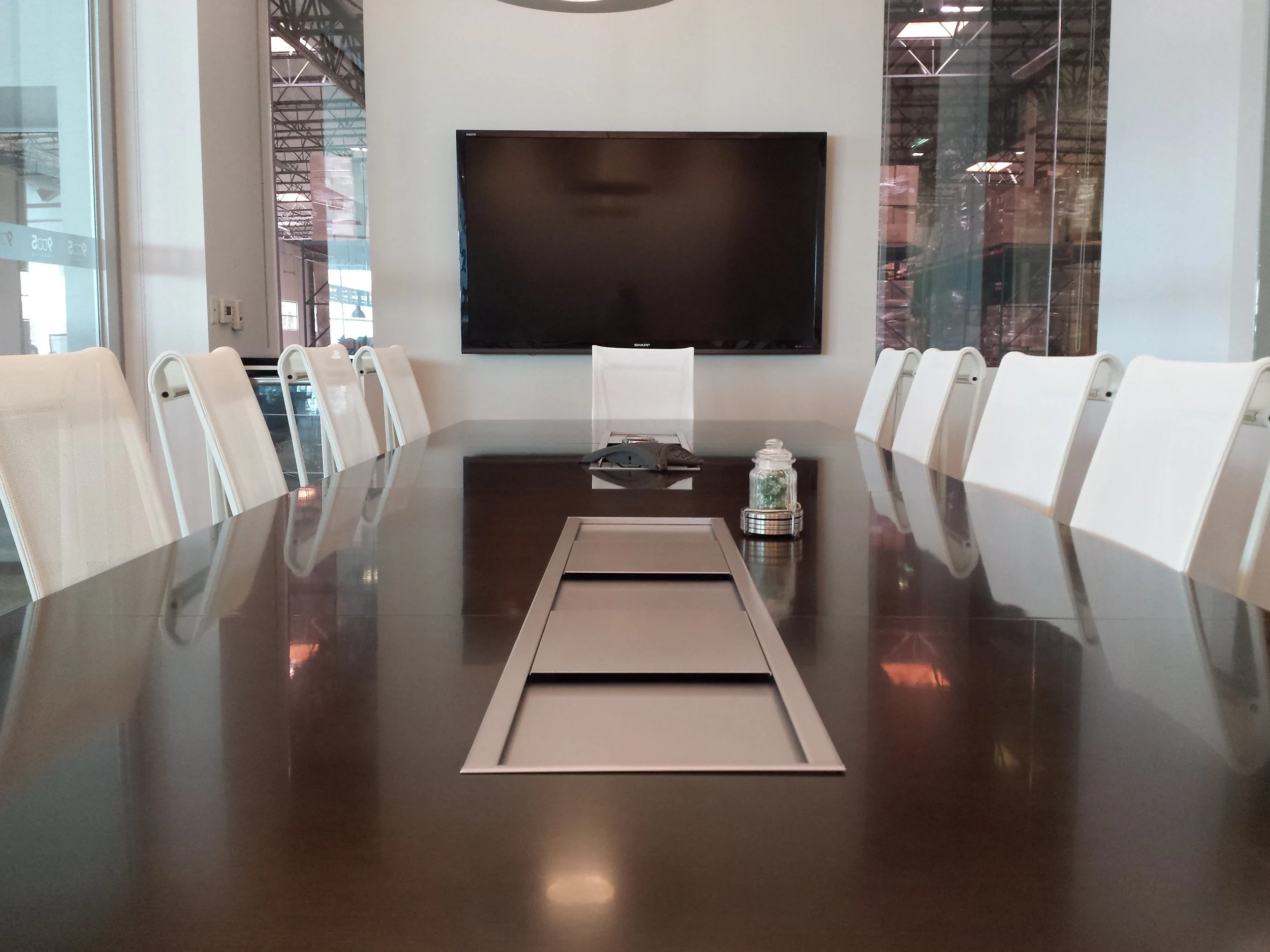 9to5 Seating Headquarters With the introduction of the Cydia Series in 2015. 9to5 Seating headquarters felt it was time to refresh the conference room, so it reflected the recent trends in the office furniture industry of sleek and modern. The Cydia is available in a number of different mesh options and perfect for conference seating or office task seating.