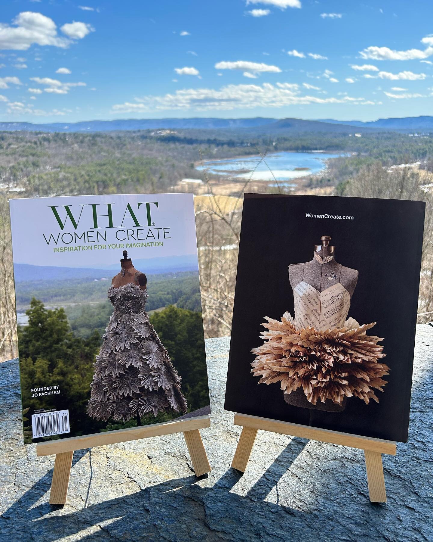 A HUGE thank you to What Women Create magazine for featuring my work in the Spring 2023 issue AND for selecting my work for the front and back cover!  Thank you! Thank you!
On Thursday, this week, March 30th at 2 pm EST I will be doing a live stream 