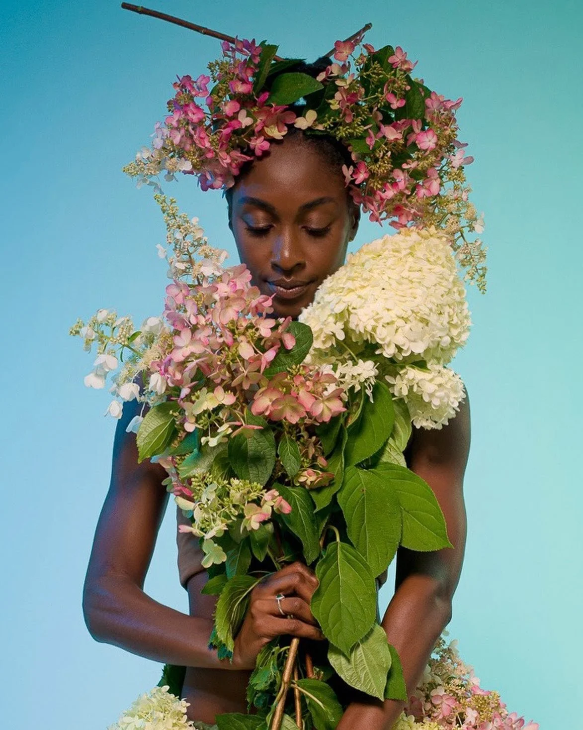 Grace.
www.eric.Korenman.photography. 
Model:@shondaevette_
Hydrangeas: The garden of Barbara Arponte Thank you!!!