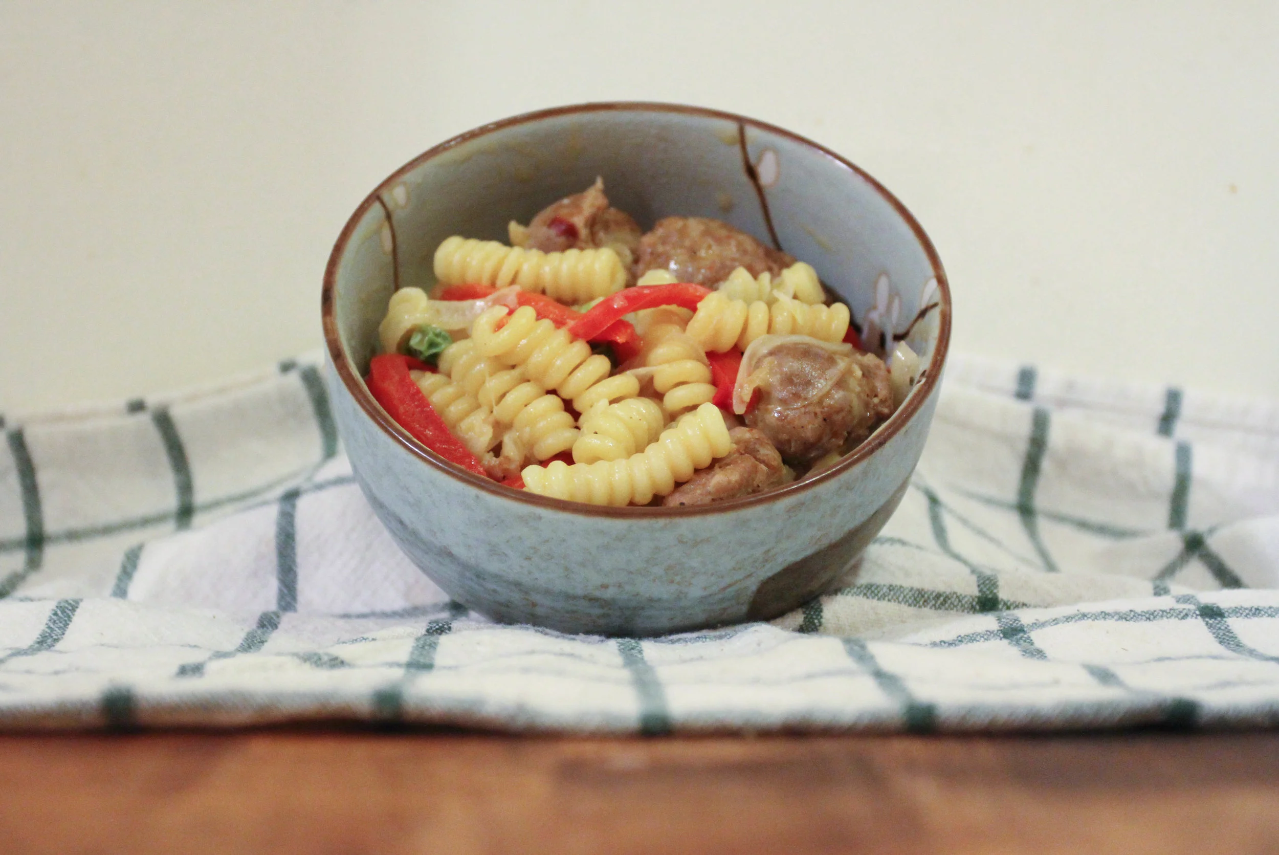 Pasta with Sausage and Peppers