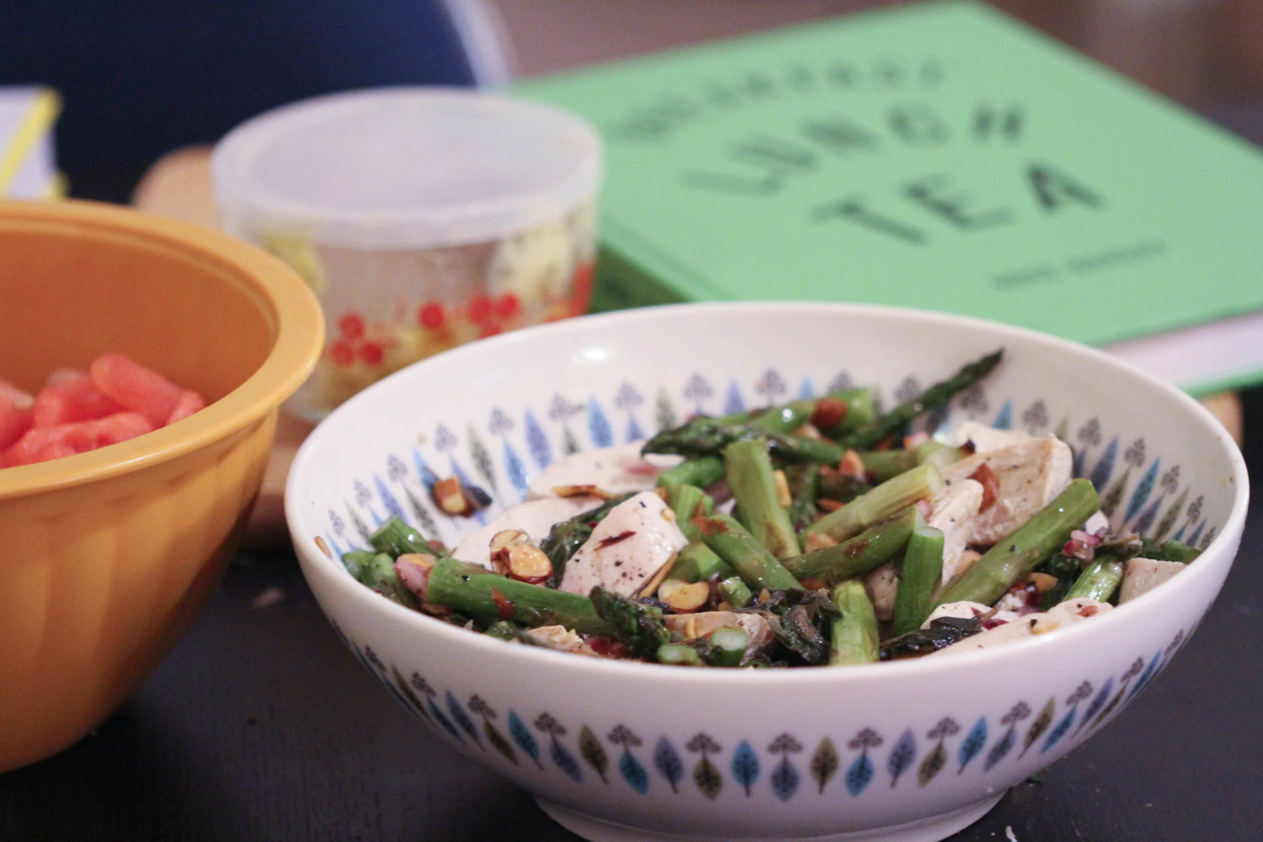 chicken & asparagus salad