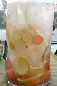 Lemon Apple Carrot Ginger Infused Water