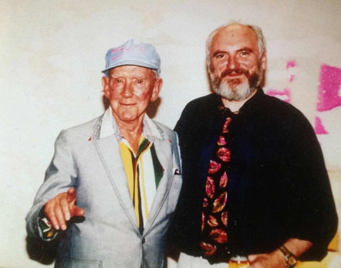 American actor Burgess Meredith with Matt Molloy