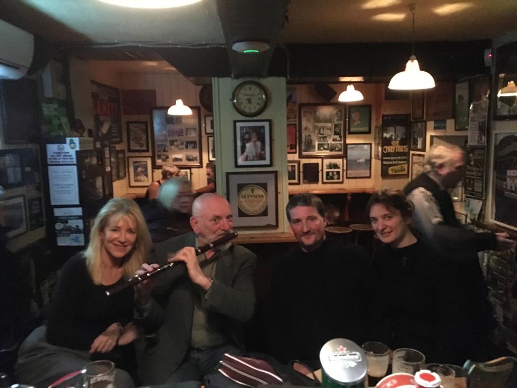 Eileen and Matt Molloy with Stephane and Corrine Morvane