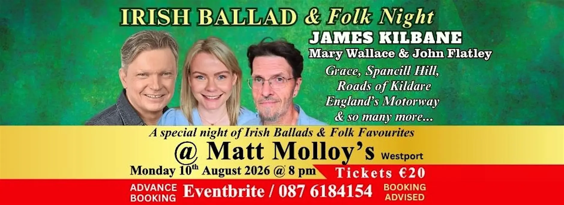james Kilbane, Mary Wallace and John Flatley