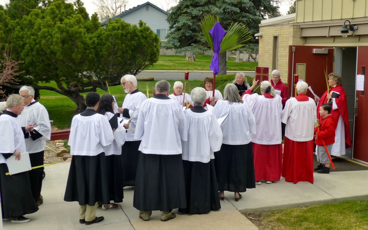 Palm procession at  the front door.jpg