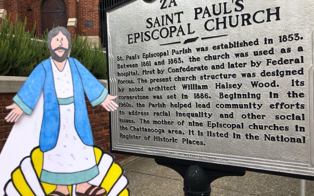 Flat James visits historic St. Paul's Episcopal Church, Chattanooga