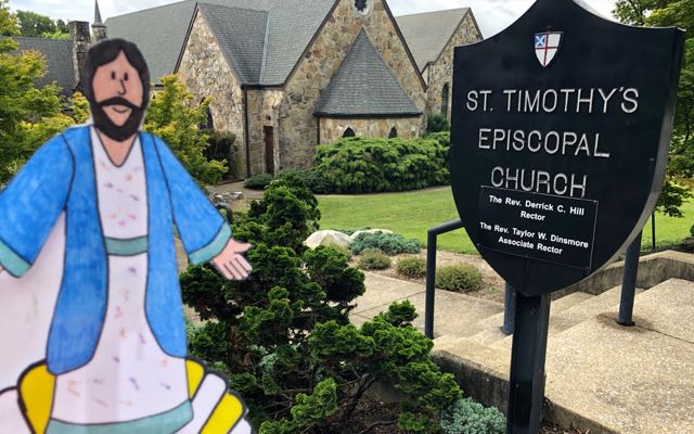 Flat James visits St. Tim's Episcopal, Signal Mountain, TN