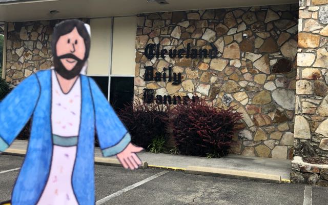 Flat James visits the Cleveland Daily Banner in Cleveland, TN