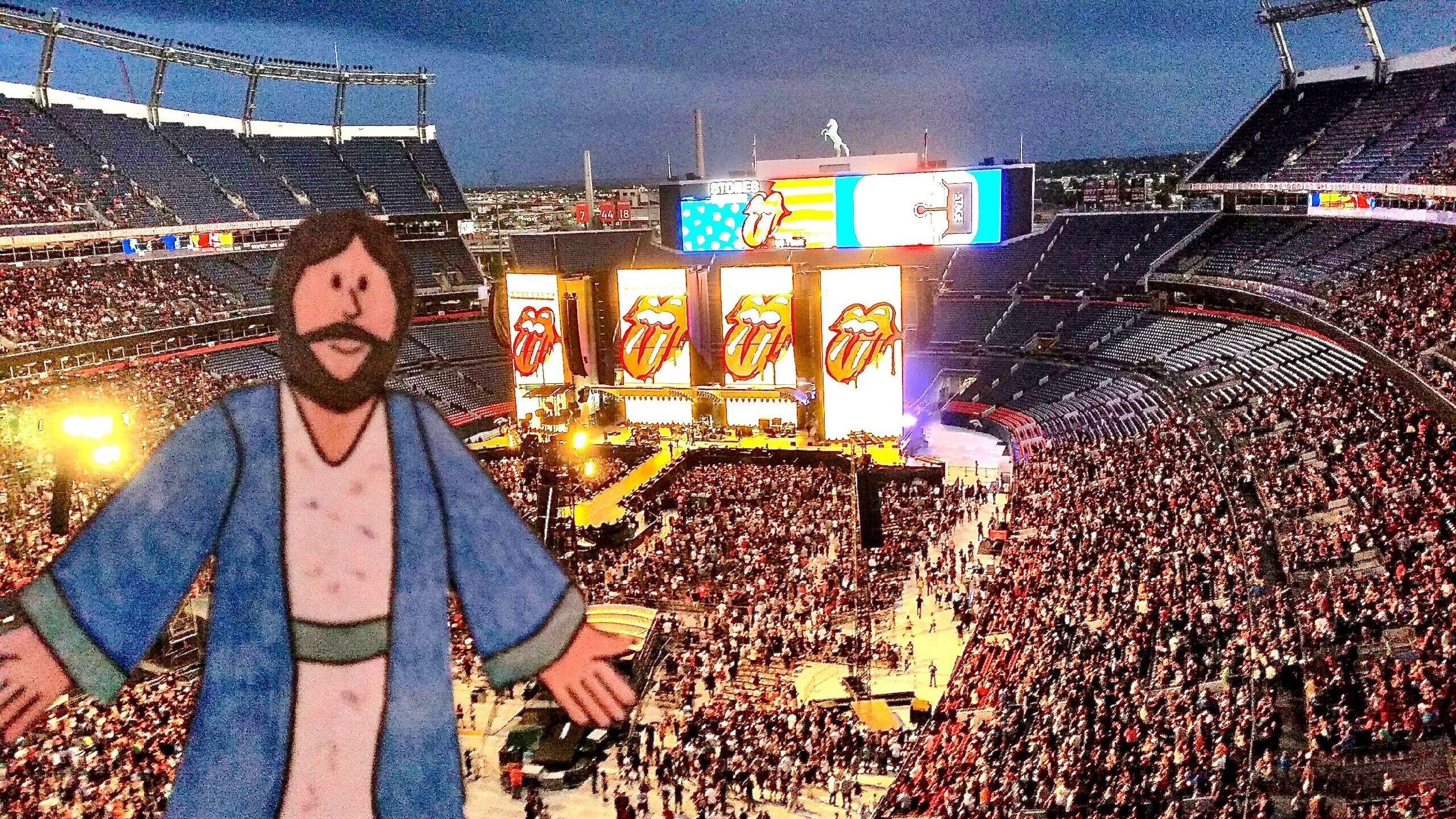 Flat James at the Rolling Stones concert