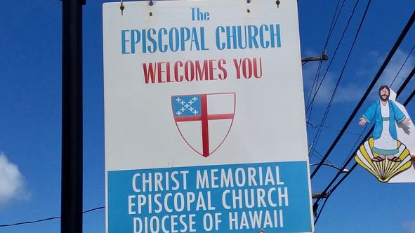 Visiting fellow Episcopalians in Kilauea, Hawaii