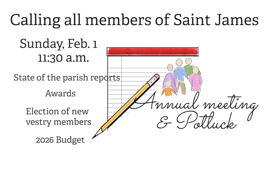 Annual congregational meeting and potluck