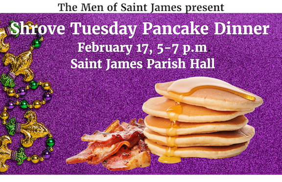 Shrove Tuesday pancake dinner
