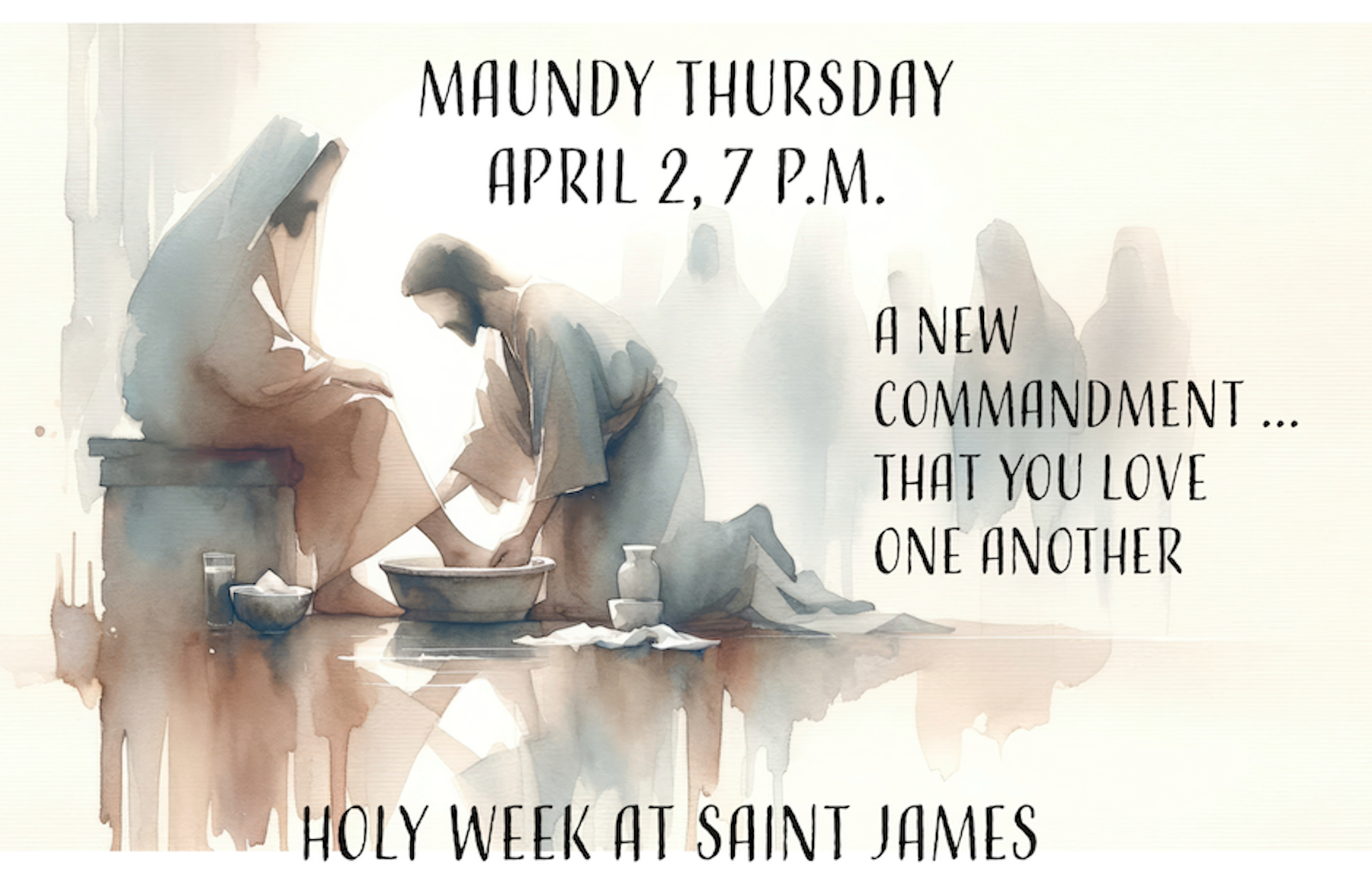 Maundy Thursday Eucharist and foot washing