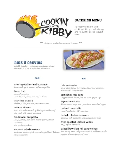 Catering Marysville Ohio Caterer Cookin With Kibby Cookin