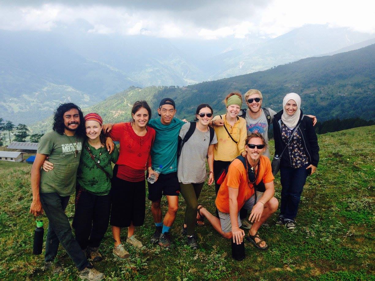 Took this beautiful group on a day hike to Gupha to rejuvenate ourselves in the beautiful Himalayas. 
