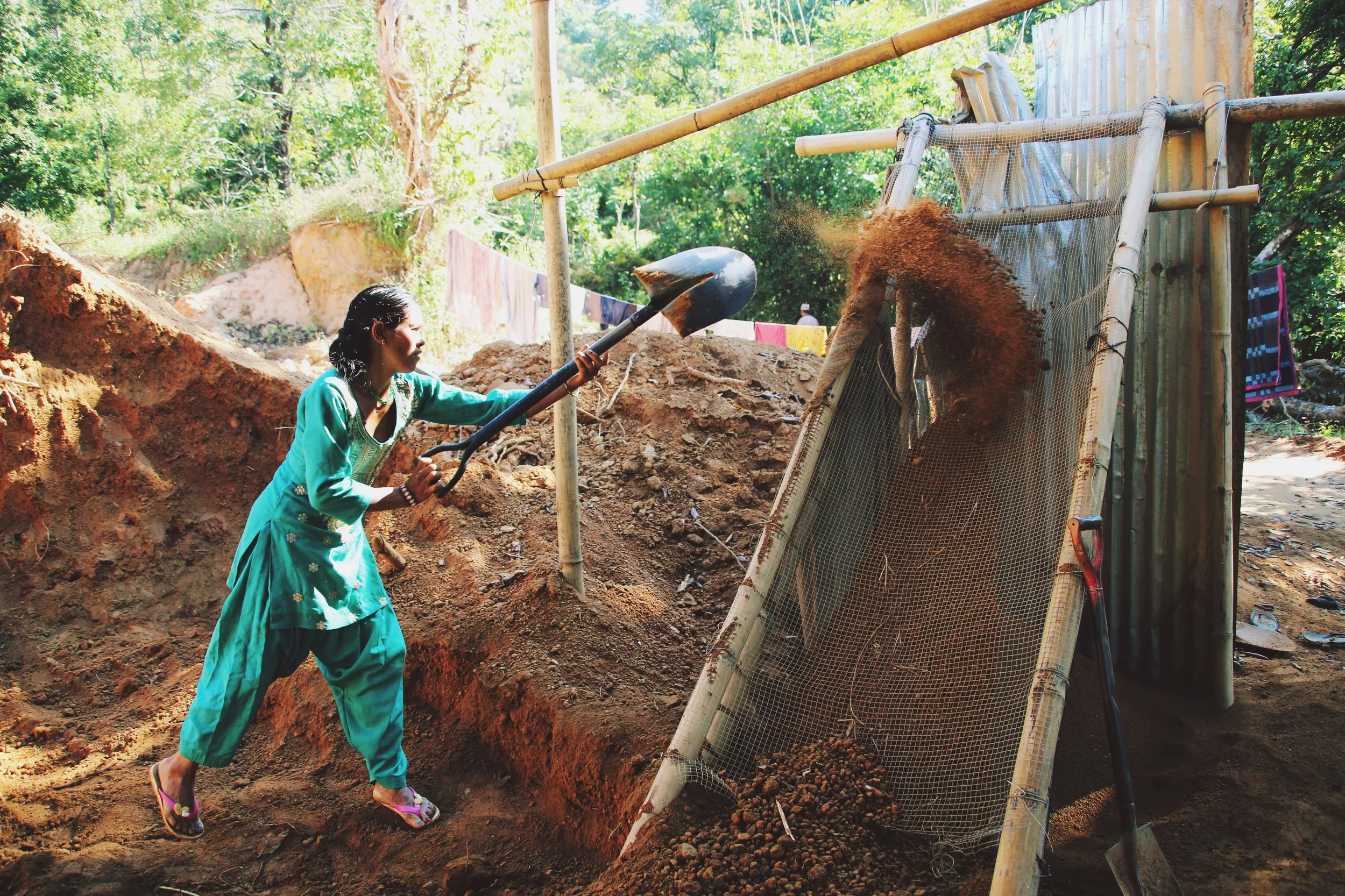 Photo 9: One of the newest female employees of Conscious Impact Nepal Pvt. Ltd., a Nepali-operated social enterprise providing jobs to local men and women to produce CSEBs