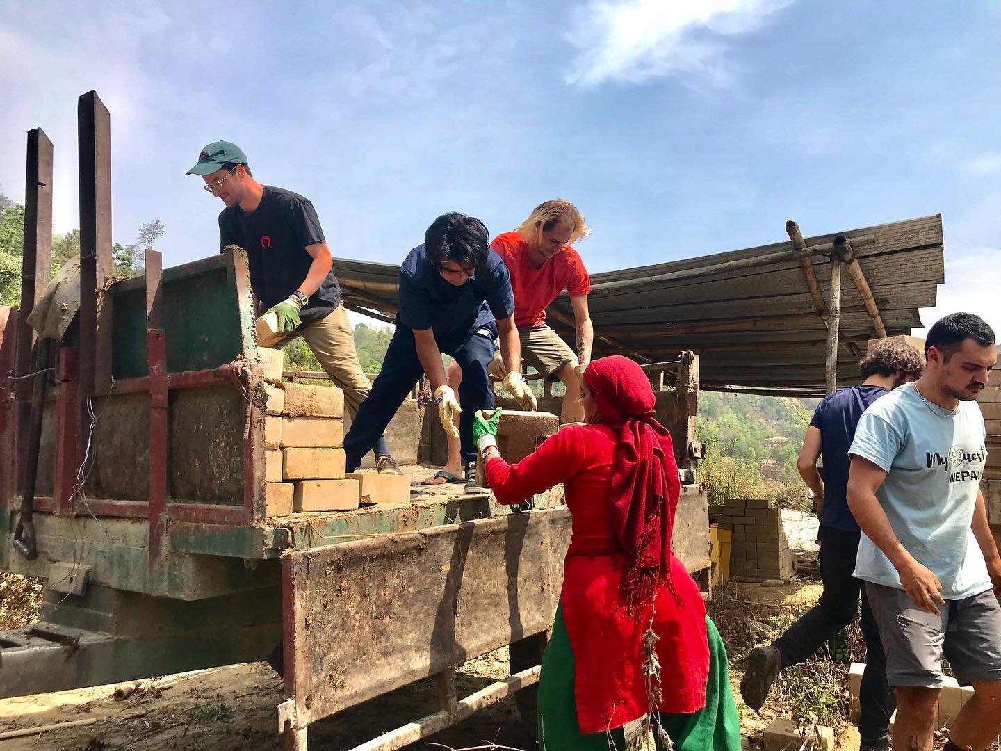 Brick Moving! 🧱💪🏽
 
Brick moving never looked so fun 🤩 We have been making and moving brick for 9 years now, and we still love it. ❤️ 

Last Friday, with the help of our amazing volunteers and local staff, we moved 2 tractors of bricks to the Jan