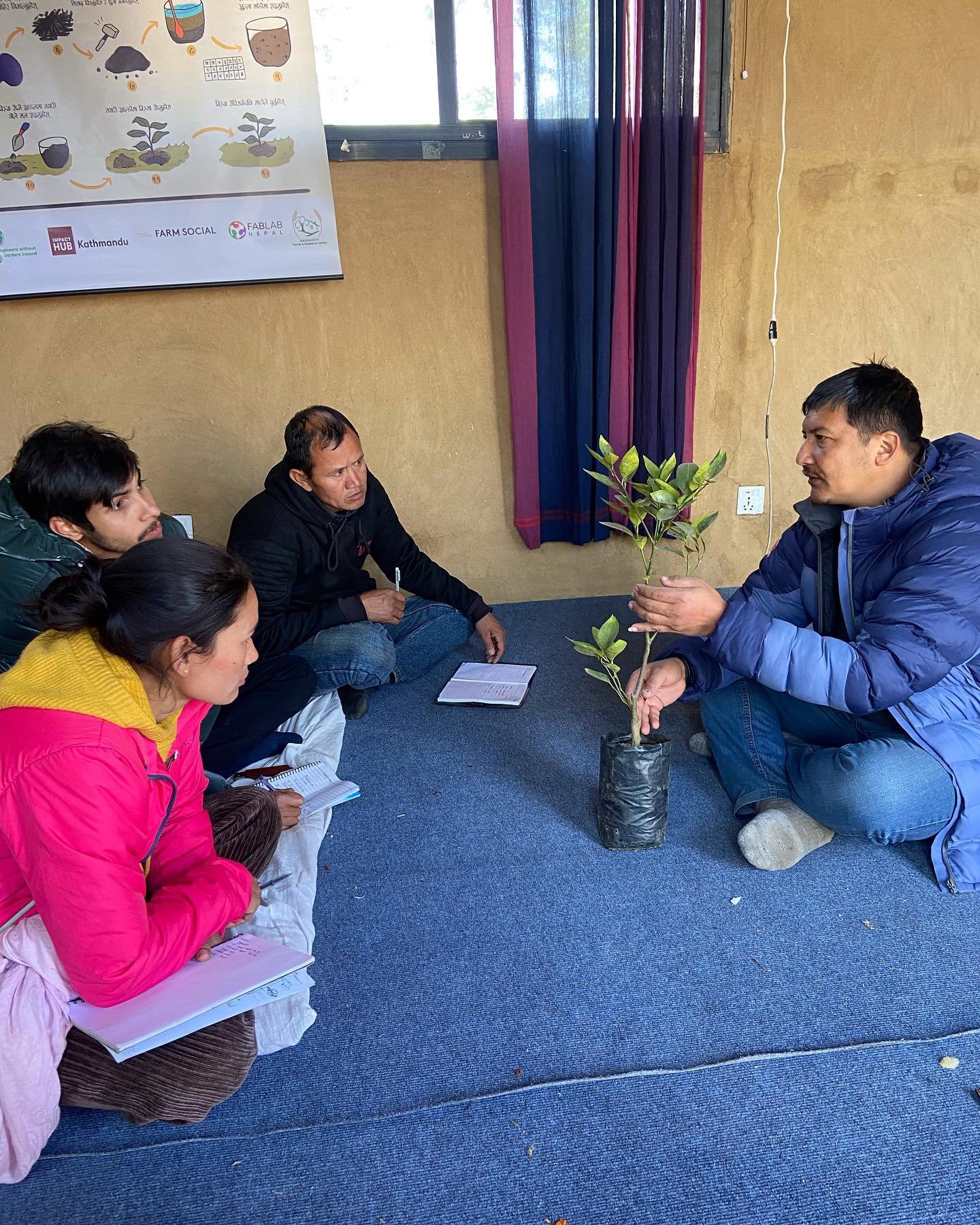 Our Agriculture team went to visit 5 Elements Organic Bastion and Sanskriti Research Center to learn a variety of nursery and tree management techniques. 🌳 👩&zwj;🌾🪴

At 5 Elements Organic Bastion, lead by Charlie Baba (@charliebabadas) and Binod 