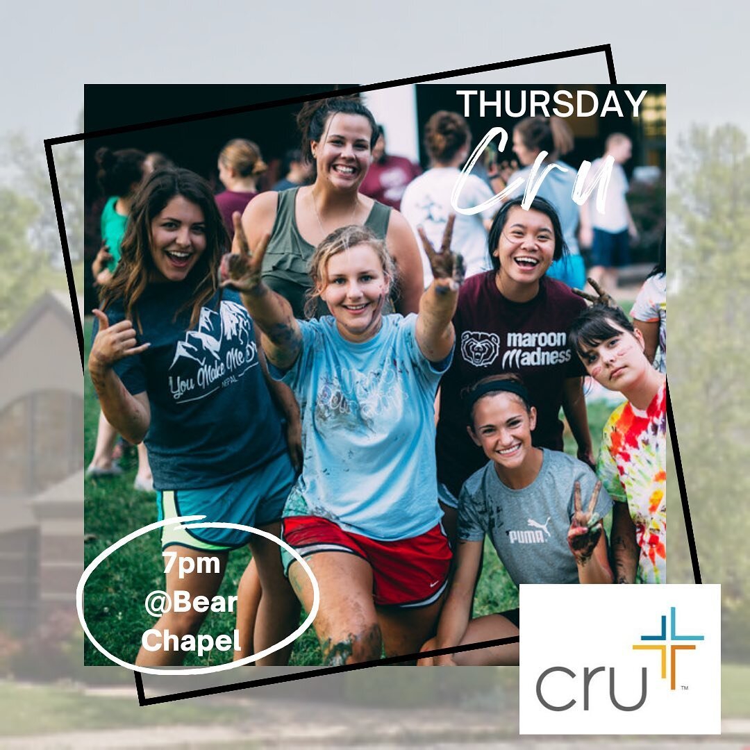 We want to get to know you! Come to Cru this Thursday to connect with college students. We desire that students everywhere know someone who truly follows Jesus. 

7pm&mdash;bear chapel 
Right across from campus!

#winbuildsend #vision #knowjesus #col