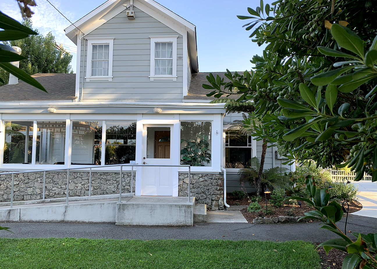 Exterior: front of house