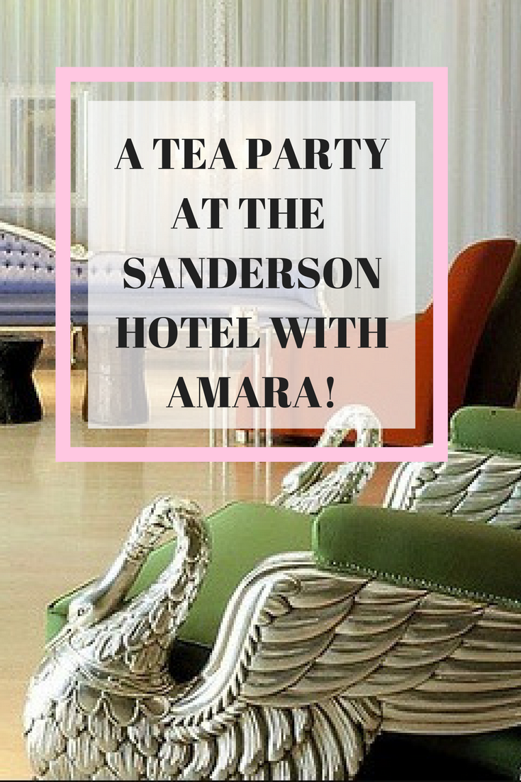 Blogger event at Sanderson Hotel with Amara Living, major decor inspiration. 