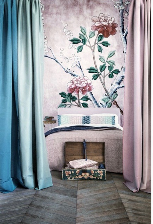 Pink and Blue Interiors Inspiration, image by House & Garden Magazine.
