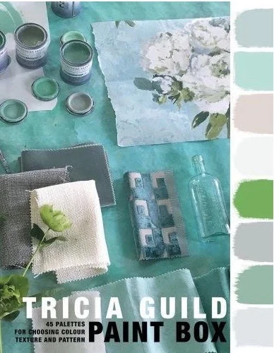 Choosing paint colours for interior design projects - the book Paint Box by Tricia Guild.