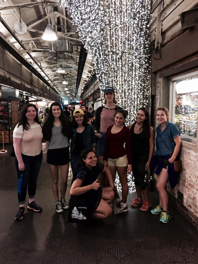 The (SP)² group hanging out it Chelsea Market!