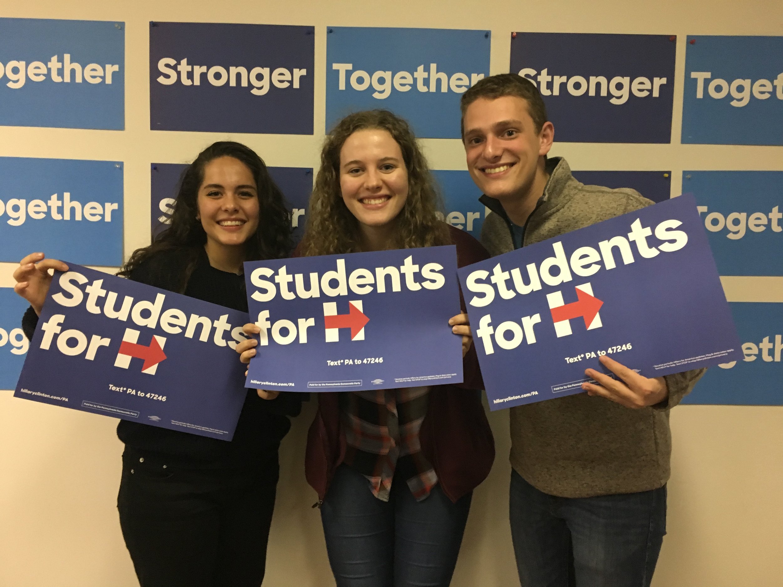 Me (center) and two friends I made over the weekend after a long day canvassing! Camille (left) goes to Columbia College, and Bennett (right) is in the Double Degree Program with Jewish Theology Seminary and Columbia.