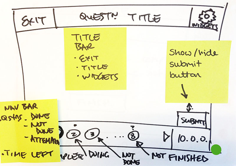 Question Screen: Design 2