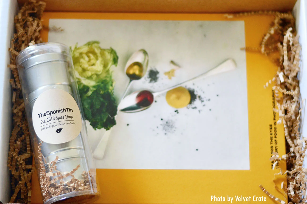 Food photography book by Velvet Crate to pair with our small batch spices & salts.