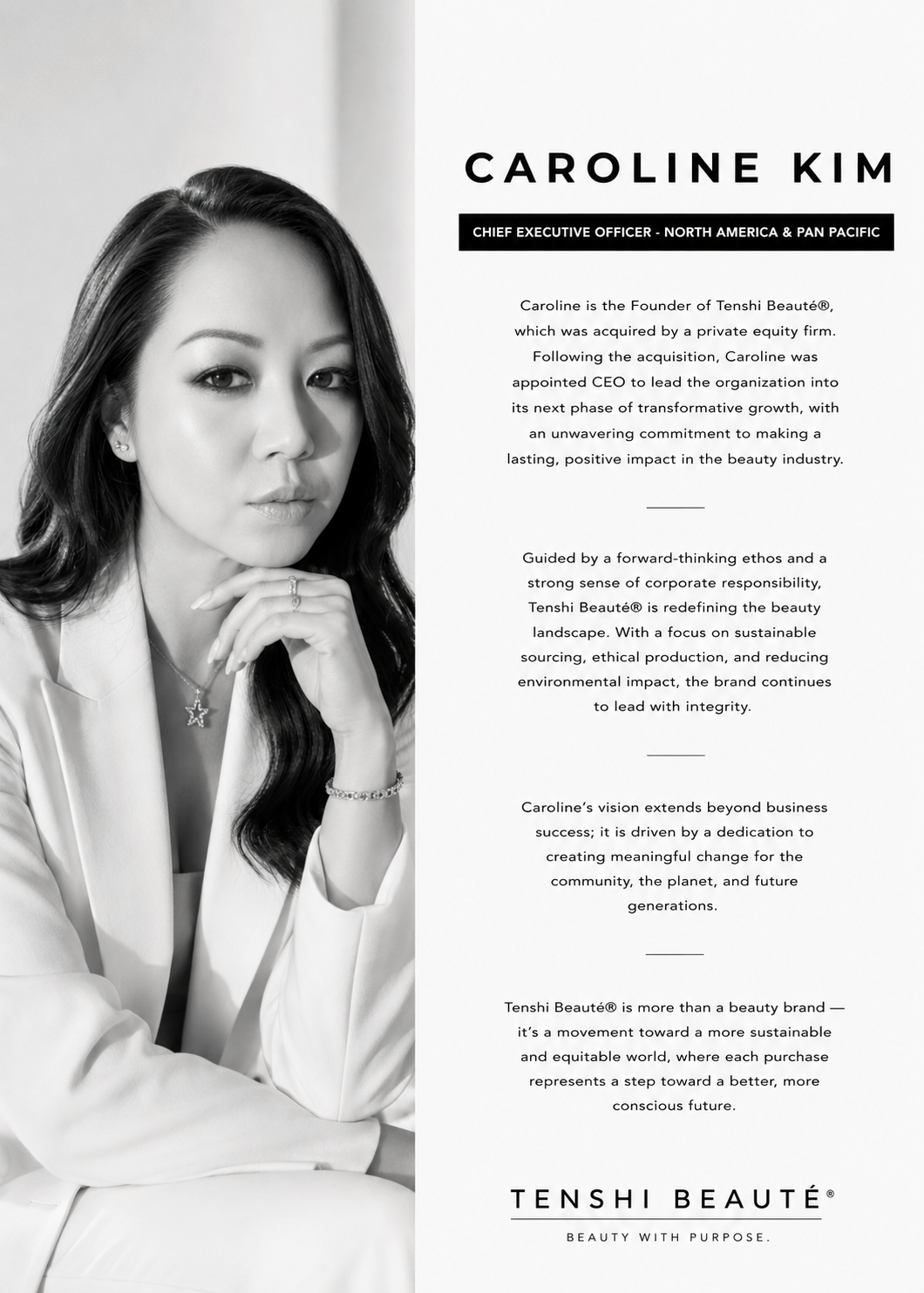 Chief Executive Officer - North America & Pan Pacific | Tenshi Beauté®
