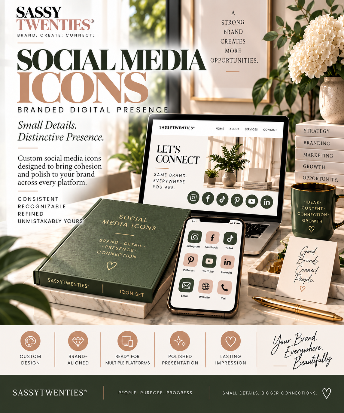 SassyTwenties® Social Media Icons